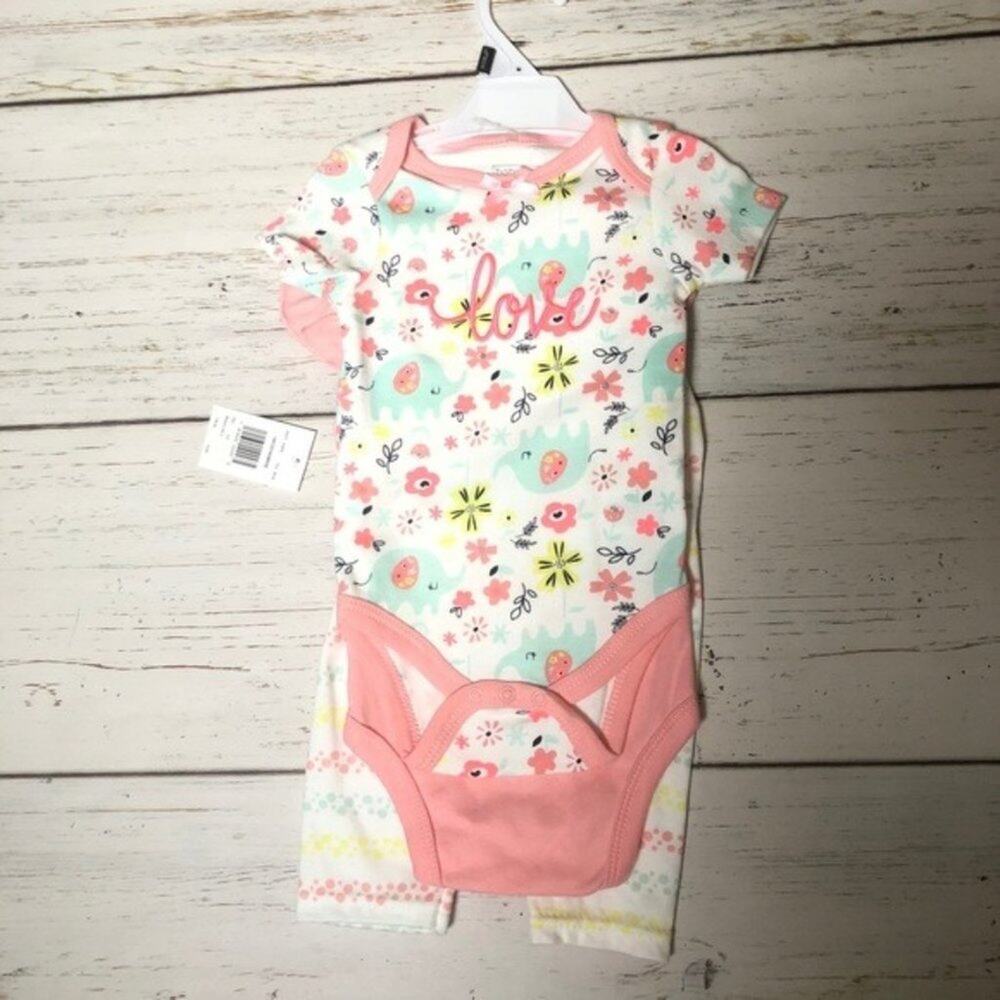 Baby Gear Onesies Matching Set Size 3-6 M